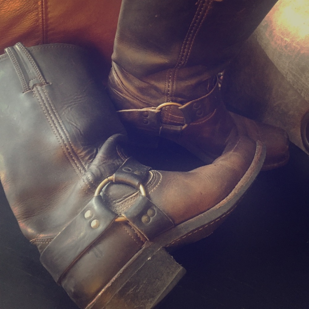 Frye Harness motorcycle boots